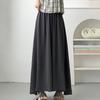 1PC Trousers Ankle-length Cotton Line Casual Pants Women Skirts Summer Wide Leg Pants Elastic Loose Street Breathable Thin