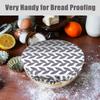 wegreeco Elastic Reble Bowl Covers for Bread Proofing, Fabric Cloth Sourdough Bowl Covers for Proofing - Set of 3, Grey Leaf