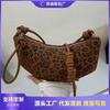 Niche Design Bag Women's New Leopard Print Underarm Bag Versatile Shoulder Messenger Bag