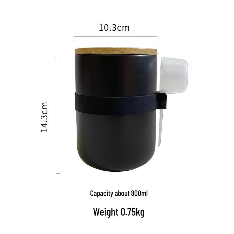 Керамическая герметичная банка для хранения на кухне Lilang с ложкой