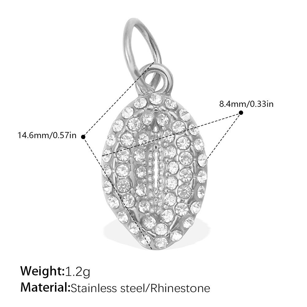 Diamond-Studded Dolphin & Starfish Stainless Steel Pendant - Cute Ocean Animal Jewelry Accessory