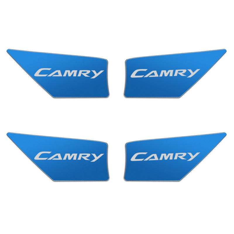 

for Toyota camry 2018 2019 2020 car sticker 4pcs car door handle ornament Stainless Steel car styling car interior accessories синий