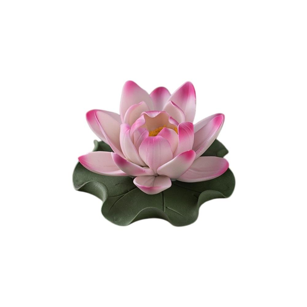 Zen Chinese Style Lotus Tabletop Incense Base Sleep Aid Lotus Censer Holder For Household Aroma