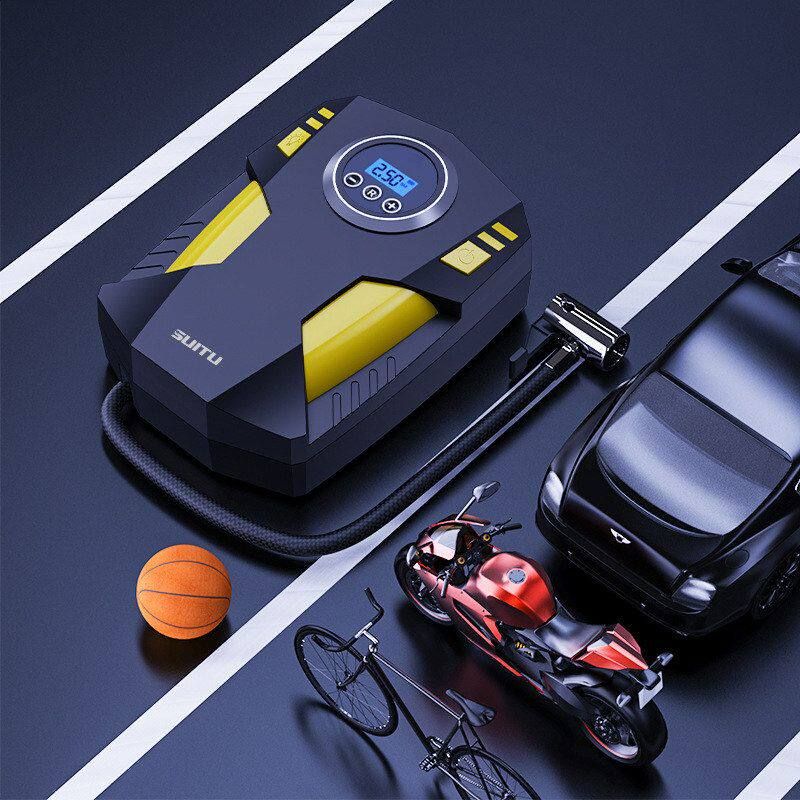 Car Air Pump Portable Electric Tire Inflator for Cars High-Power 12V Air Pump Cylinder