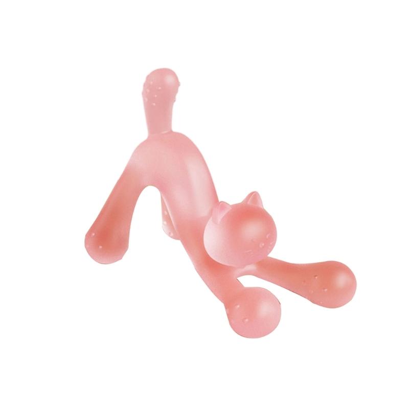 

Cute Cat Teething Toy for Baby, Infant Teether Soft Silicone Teether Toy Safe and Effective Tooth Uncomfot Relief Tool 1 розовый