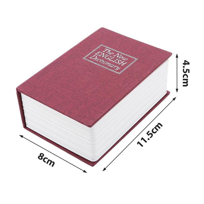 Dictionary Mini Safe Box Book Money Hidden Secret Security Safe Lock Cash Money