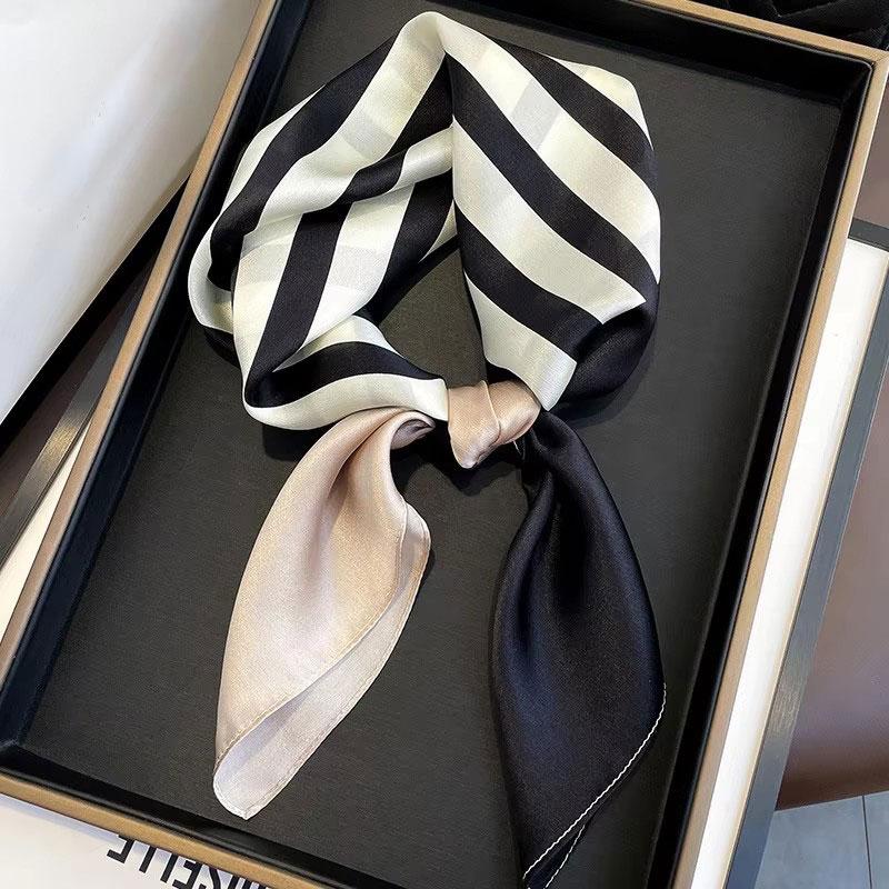 100% Natural Silk Square Scarf Women Bandana Headscarf Scarves Shawls Square Neck Foulard Wraps cachecol femme schals bufanda