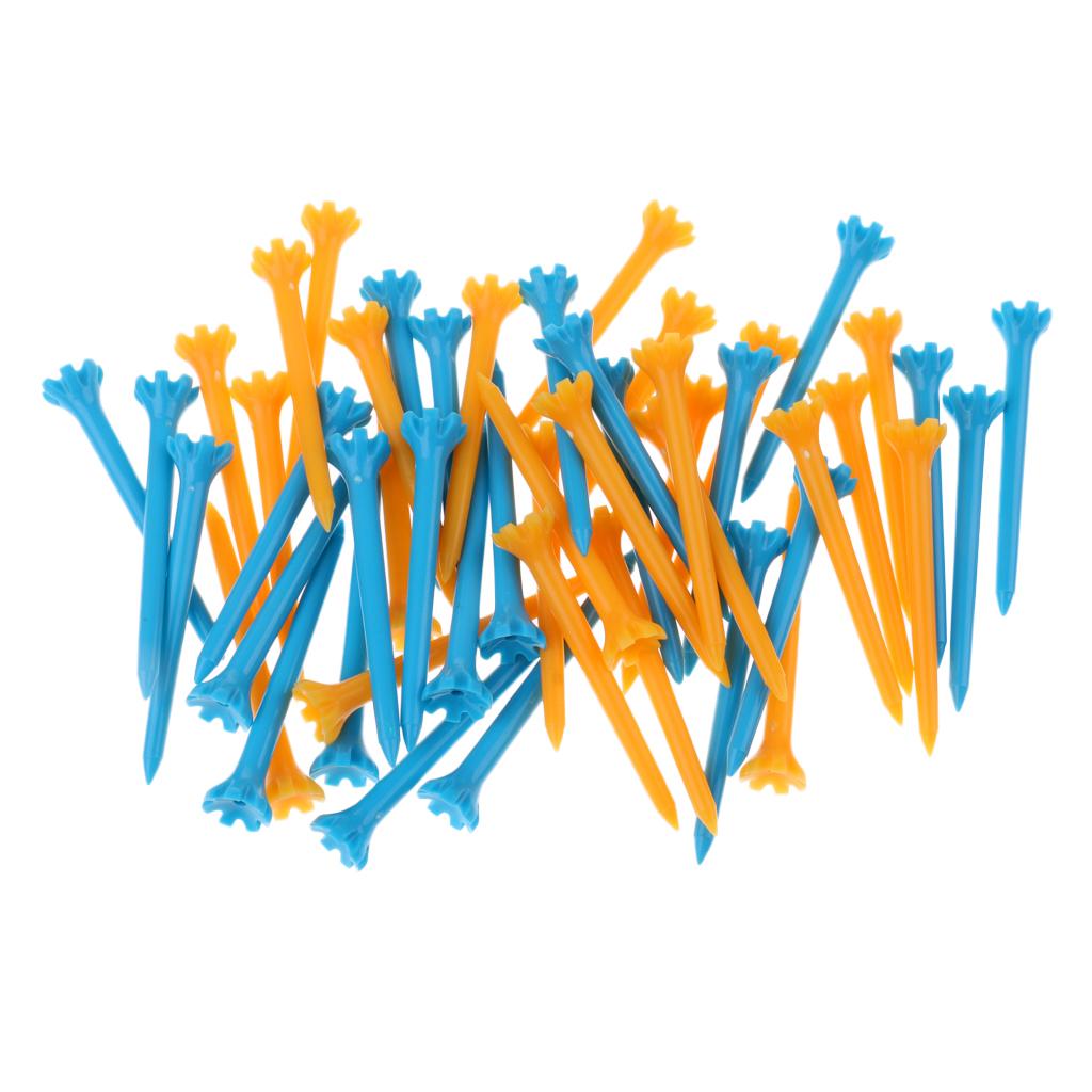 Kurze Plastik-Golftees 68 mm Bunte Kissenoberseite Packung Golf Übungszubehör für Golf Training