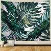 Tropical Palm Leaf Tapestry Botanical Leaves Wall Hanging Blanket for Living Room Bedroom Dorm Home Decor Nature Theme Tapestry