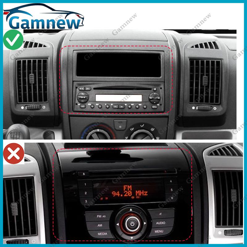 7 Inch 2Din Car Fascia Radio Panel For Fiat Ducato Peugeot Boxer Citroen Jumper 2006  Frame Kit Install Facia Face Plate