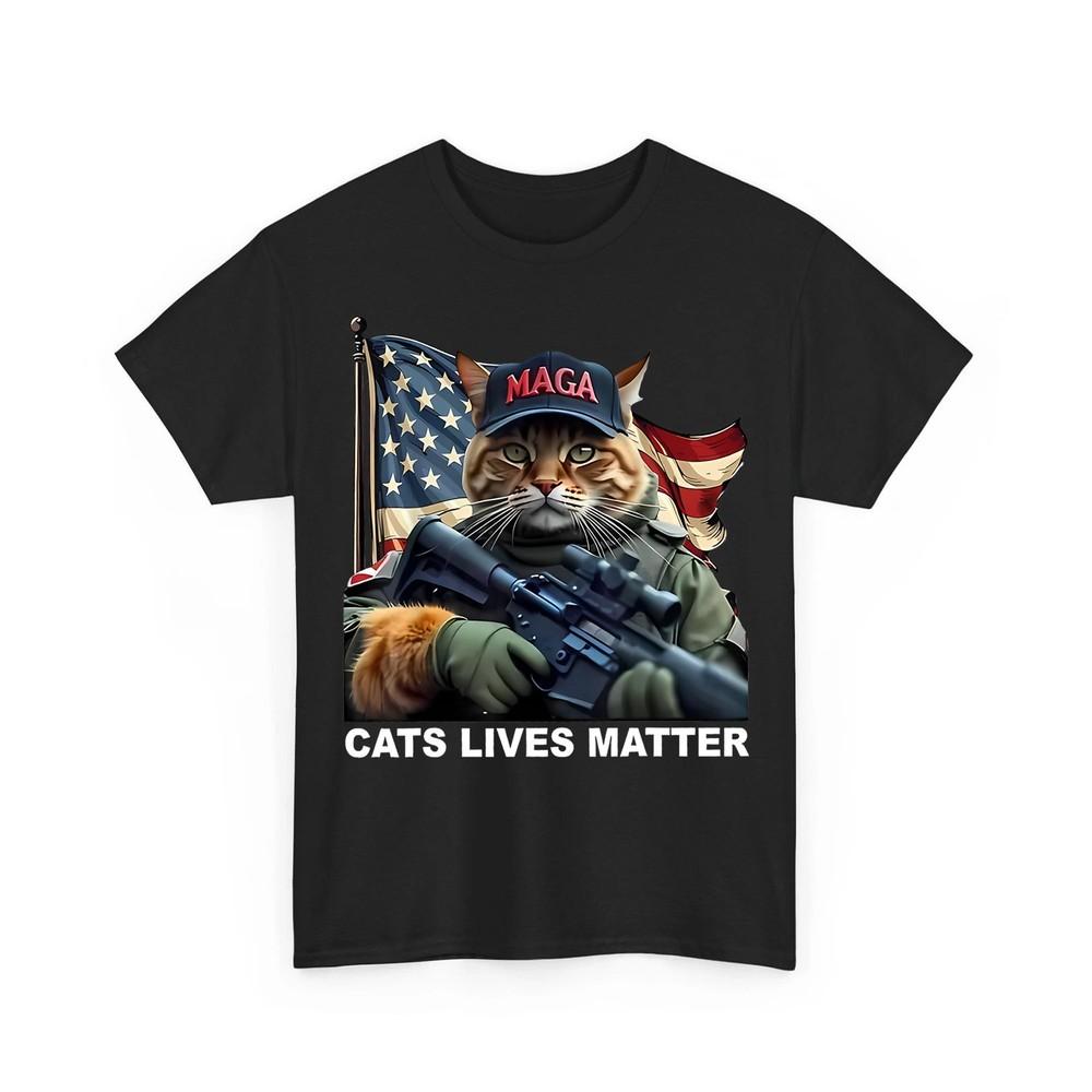 Cats Lives Matter Funny Trump 2024 Cat MAGA Unisex TShirt Unisex T-Shirt XL