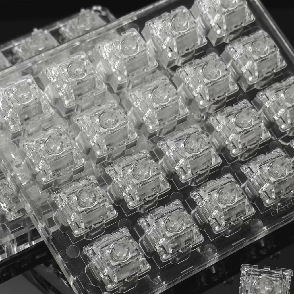 UR Ice Magnetic Extreme Switch Fully Transparent Two Light Guides Magnetic Mechanical Gaming Keyboard Linear 22mm Double Spring