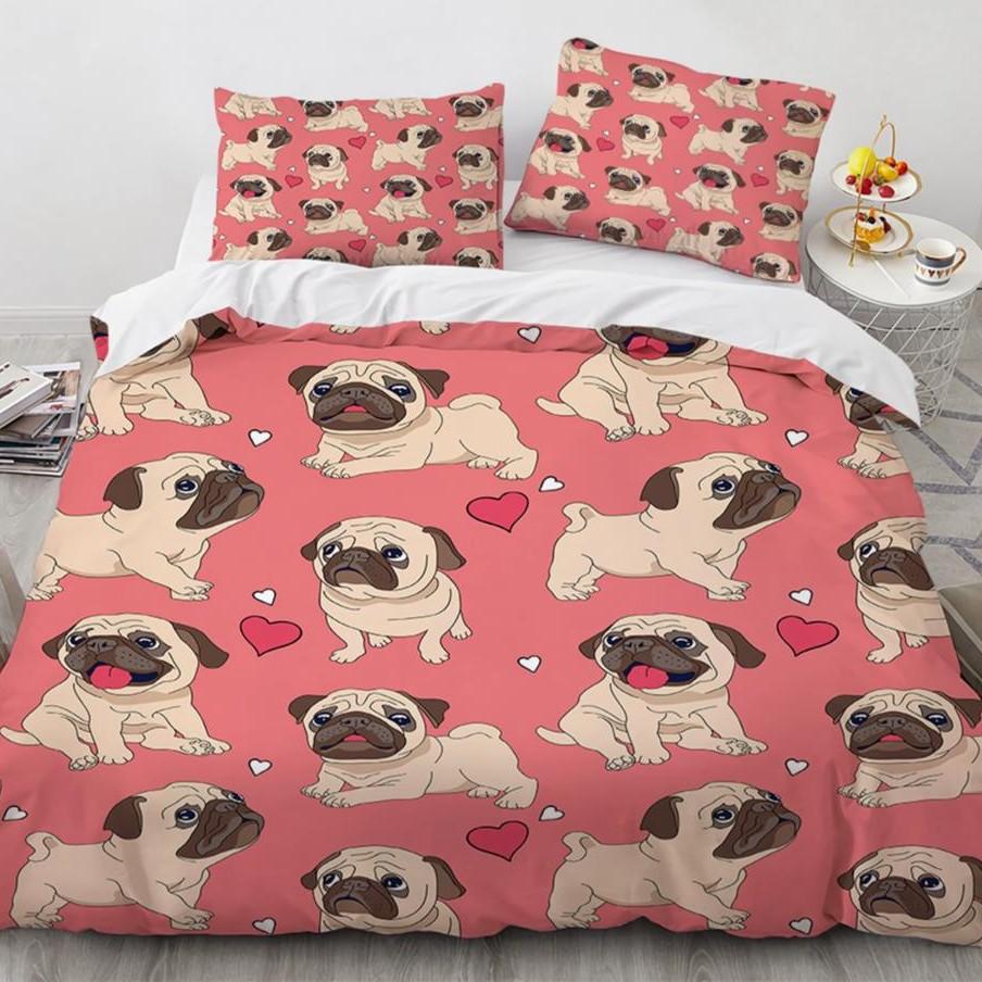 Dackel Welpen Bettbezug Anzug Bettwäsche Anzug Bettdecke Bezug Dreiteiliges Set