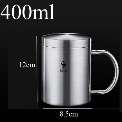 Tea Cup Double Wall Insulated Water Cup Home Outdoor Camping Hiking Picnic Tea Cup Coffee Mug Bar Tool