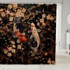 Cardinal Bird Shower Curtain Spring Themed Bath Curtain For Boys Girls Teens Rustic Farmhouse Themed Bathroom Decor Farm Red