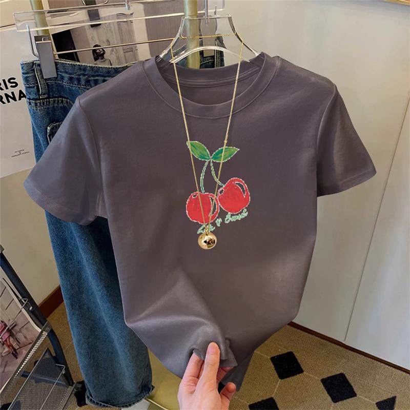Summer Loose Women's T-Shirt High Quality O Neck Letter Pattern Short Sleeve Women's Fallow Wear Short Sleeve T-Shirt CCXX197