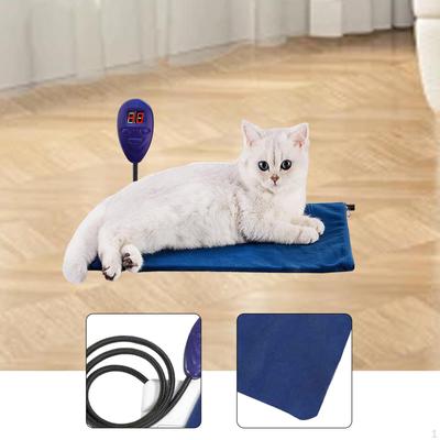 Dog Heating Pad Pet Electric Blanket, with Adjustable Temperature, Scratchproof Warming for