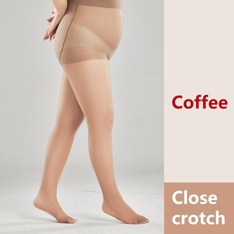 Freeauce Large Plus Size Stretchy Black Sexy Pantyhose High Waist Female Open Crotchless Stockings Tights For Oversize Women