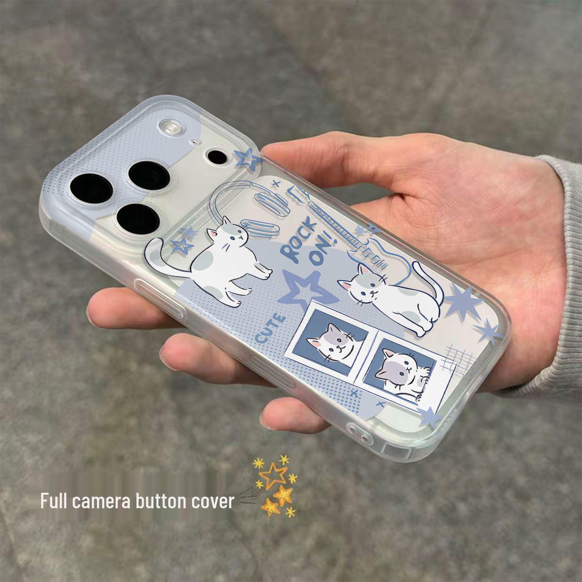 

Transparent Lightweight Soft Case for Apple 17/16/15/14/13 Pro Max with Integrated Button iPhone 17 with Integrated Camera Button