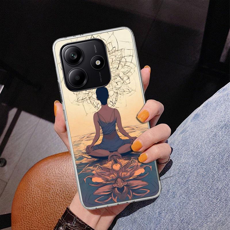 Meditation Yoga Girl Phnoe Case for Phnoe Case for Xiaomi Redmi Note 15 14 14S 13 Pro Plus 12 12S 11S 11E 10S 10 11T 5G Unique C