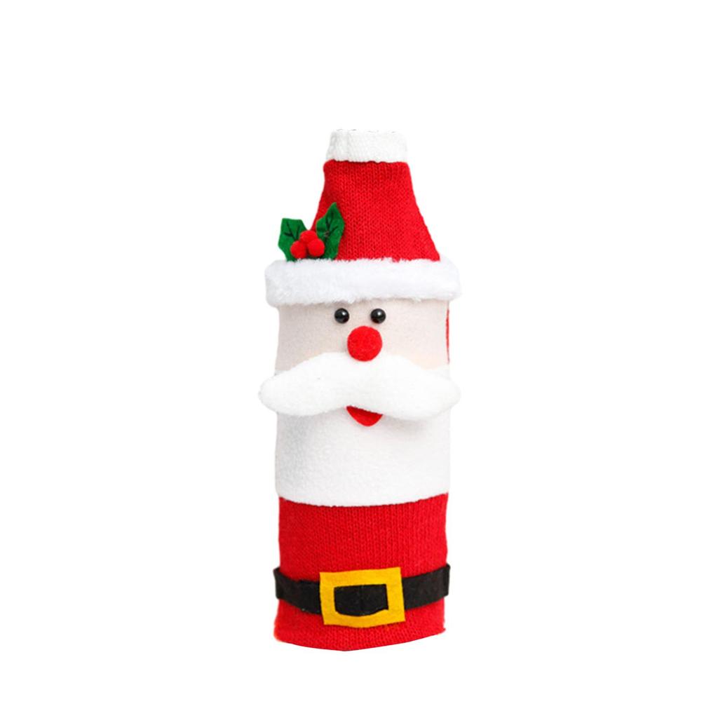 Bottle Cover Christmas Decorative Bag Non Woven Gift Pouch Funny Festive Decoration Suitable for