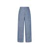 LESS 2025 Summer Retro Straight Cropped Linen Pants