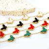 Summer Butterfly Collarbone Necklace Bracelet Jewelry Set Minimalist Dainty Women Accessories