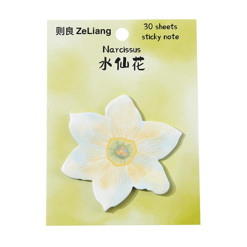 

30sheets Leaves and Flowers Sticky Notes Cute Simulated Leaves Memo Notes Creative Memo Pad Sticky Paper Kawaii Stationery
