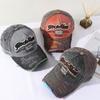 Men Women WASHED DENIM Vintage Baseball Hats Distressed Faded Cap Embroidery Baseball Caps Sunscreen Hats