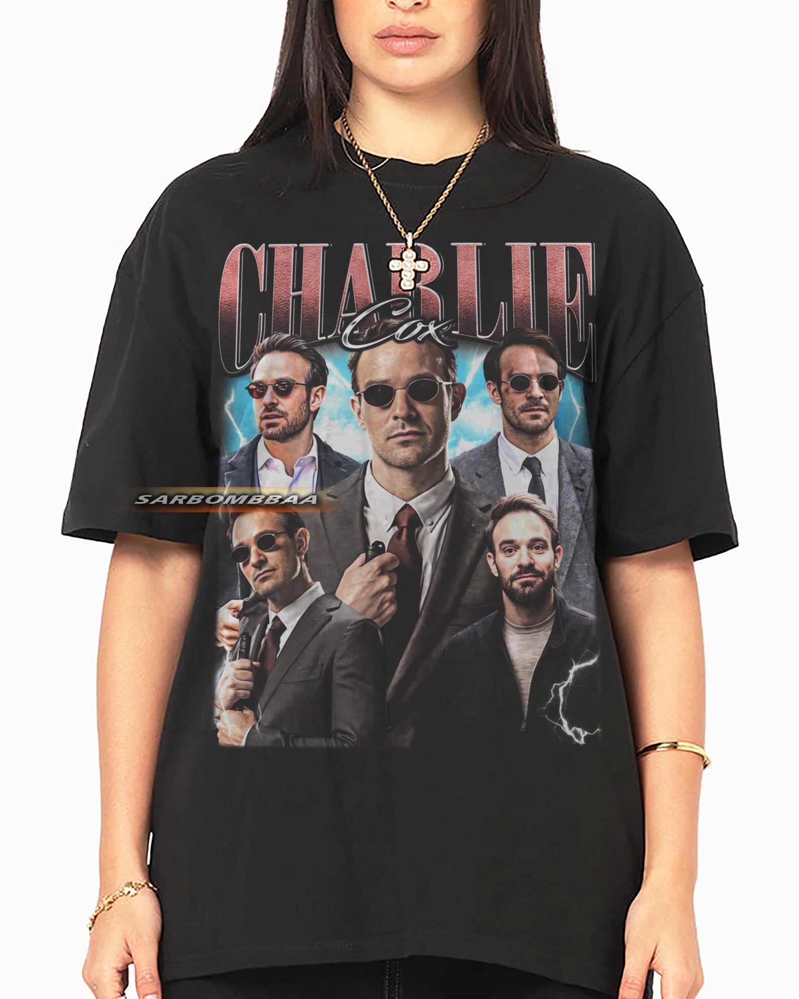 Charlie Cox Graphic T-Shirt, Unisex Streetwear L