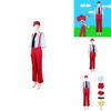 Anime Game Cosplay Costume Polyester Outfit With Hat For Halloween Roleplay Events
