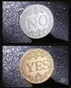 1PC Bronze Yes Or No Commemorative Coin Souvenir Non-Currency Game Prop Decision Coins Collection Decoration Crafts