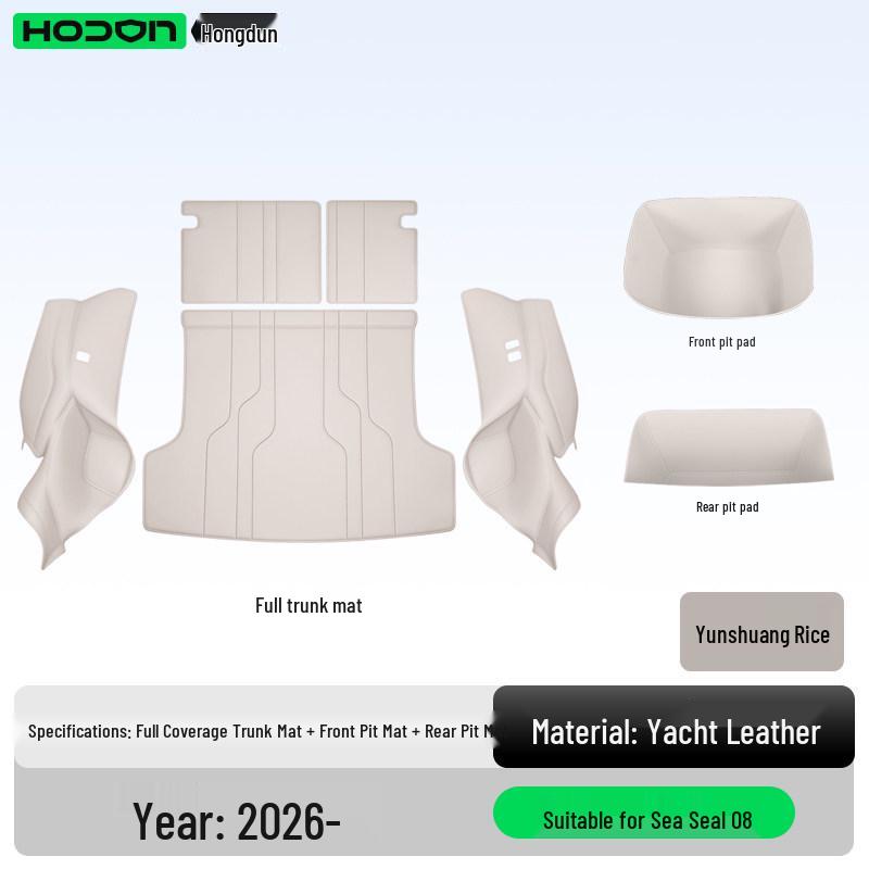 Full Coverage Trunk Mat for BYD Seal 08 - Tail Box Interior Accessory for EV/DMI Models