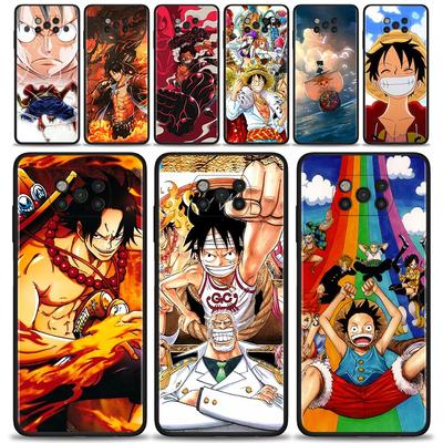 Telefonfodral för Xiaomi Poco X3 NFC M3 M4 Pro F3 GT Mi 12 10T Note 10 11 Lite 11TPro 9T Cover Silicon Funda One Piece Luffy Anime