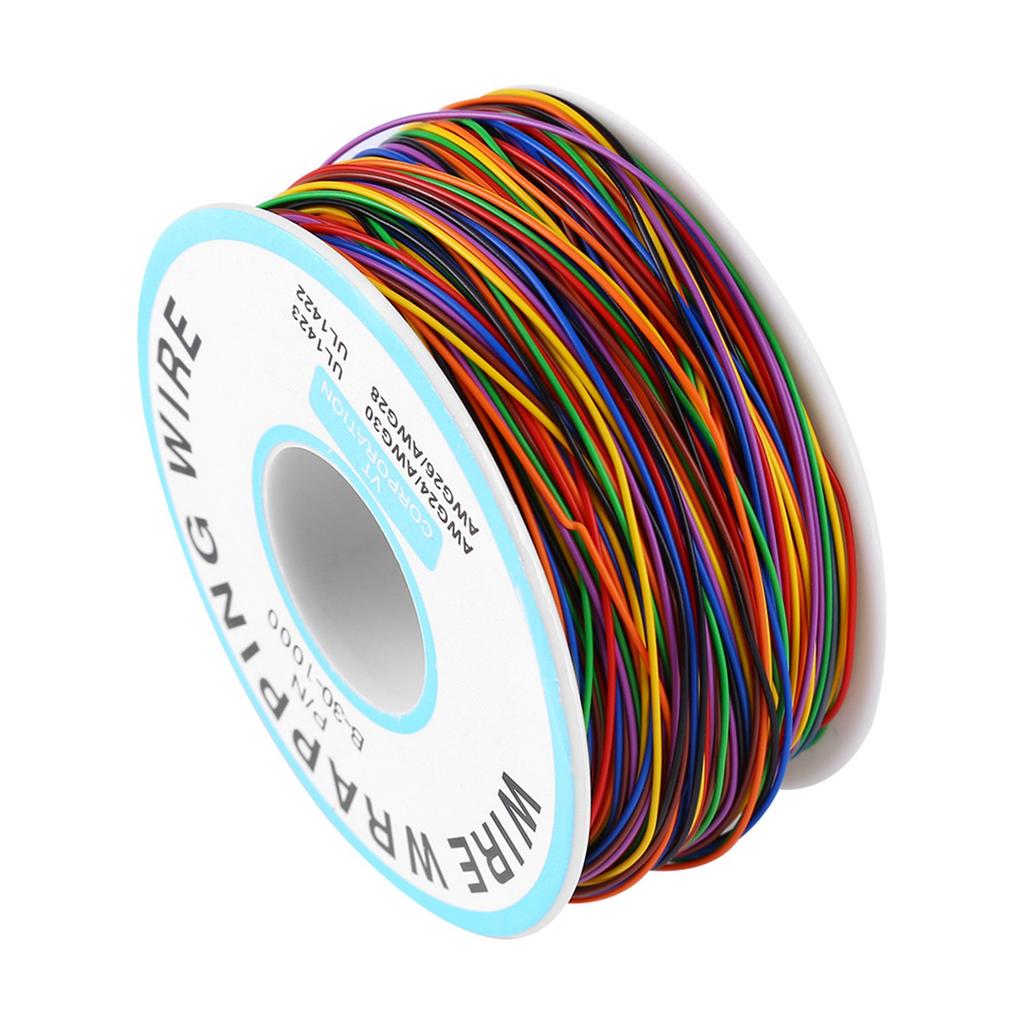 Colorful P/N B‑30‑1000 250M 8‑Wire Colored Insulation Wrapping Copper Test Cable Copper Cable Electric Cable Wrapping Wire
