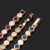 Jewelry Retro Simulation Corundum Light Luxury Full Diamond Champagne Bracelet Main Stone 3Mm