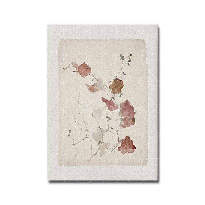 Vintage Neutral Tone Poster Watercolor Sketches Art Print French Country Canvas Oil Painting Wall Picture Living Room Home Decor