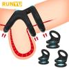 Double Lock Penis Ring Ball Stretcher Ejaculation Delay Scrotum Ring Male Enhancer Paired Rings for Couples Toys for Adults 18+