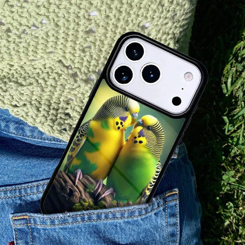 Pets 1 Budgies mobile phone case Compatible with IPhone 17 16 15 14 13 12 11Pro Max 17 Air cover