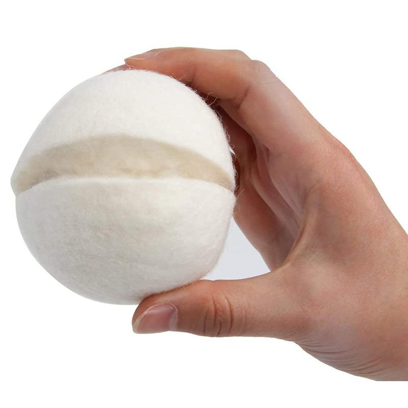6 Stück Wolle Trocknerbälle 7cm Wiederverwendbare Fleece Filz Wäschetrockner Praktische Haushaltswaschkugeln Wolle Trocknerbälle Waschzubehör