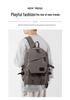 Casual Large Capacity Canvas Backpack for Women & Men - Travel, Work & Laptop Double Shoulder Bag