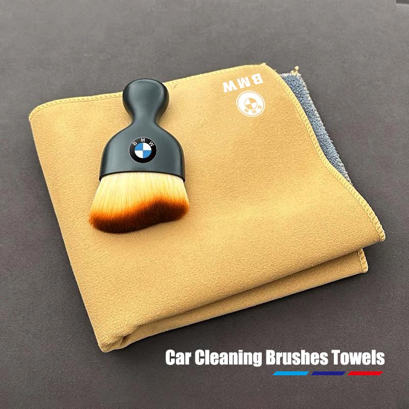 Car Wash Towels Microfiber Clean Rag Cleaning Brush For BMW E46 E90 E60 F30 F10 E39 i3 i4 X1 X2 X3 X5 X4 X6 X7 M3 M4 M5 G30 G20