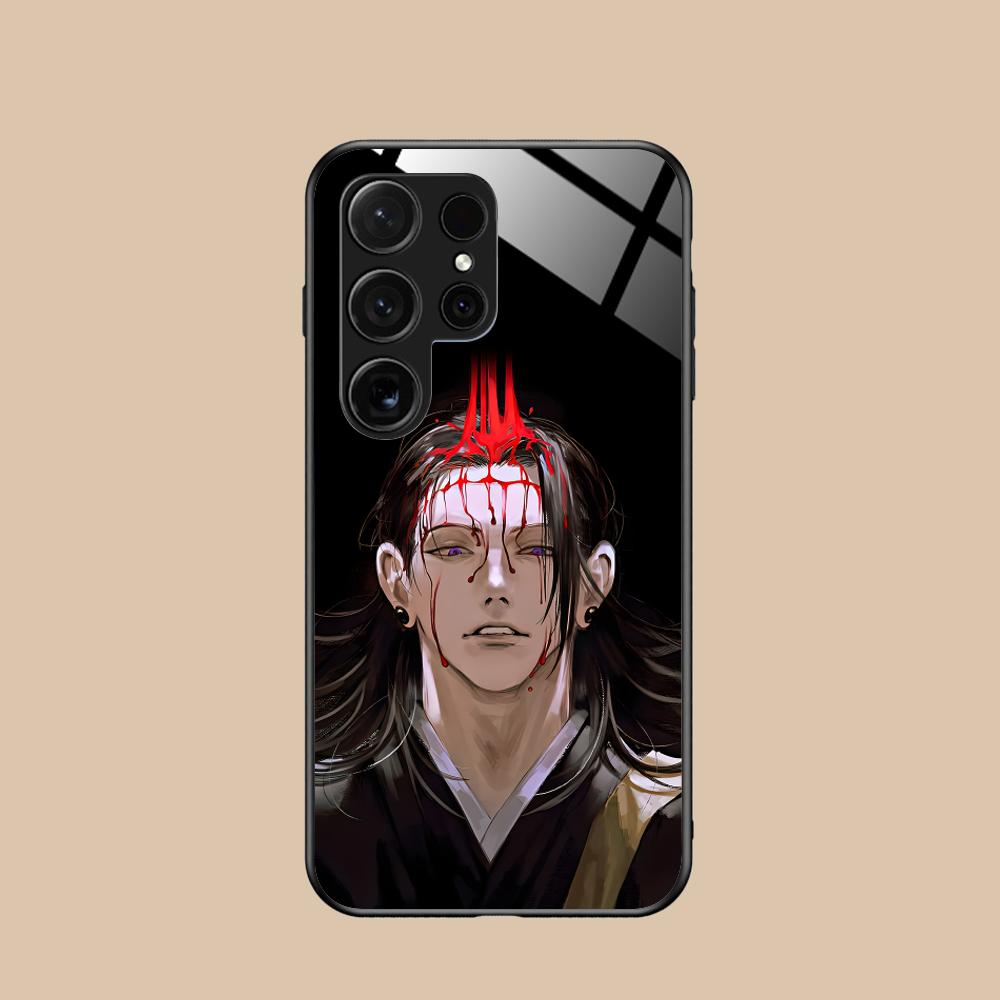 

Jujutsu Kaisen Geto Suguru Phone Case for Samsung Galaxy A56 55 54 53 52 51 36 35 34 23 16 15 5G Glass Colorful Cover Luxury Galaxy A16