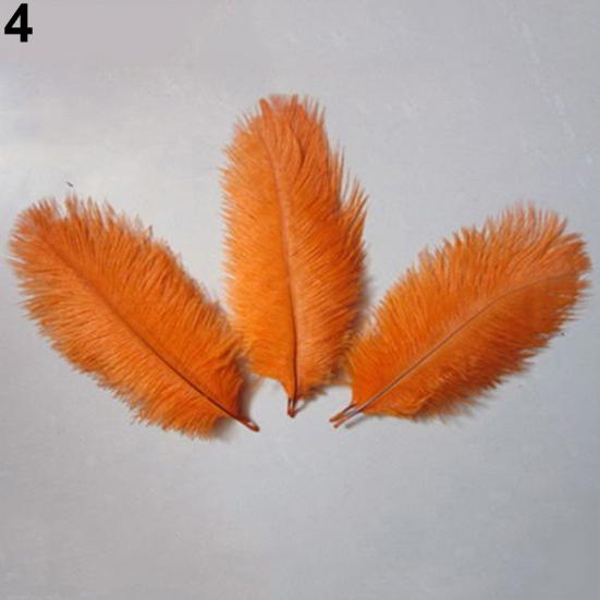 15 Pcs Natural Ostrich Feathers Colored Soft Feather for Clothes Wedding Decor