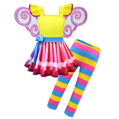 [Dressy Daisy] Fairy Costume Dress Up Leggings Set with Butterfly Wings for Little Girls Halloween Birthday Party Outfit Size 9-10