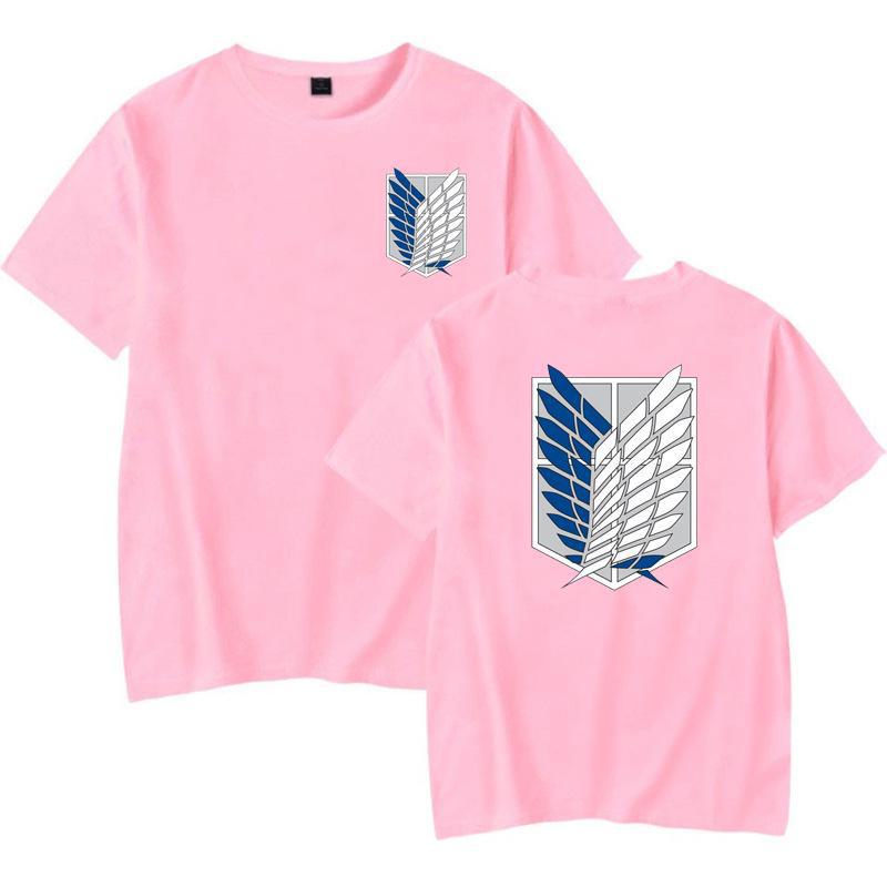 Attack on Giant Japanese Manga T-shirt: Unisex White Tee with Round Neck, Short Sleeves, Large Size for Summer