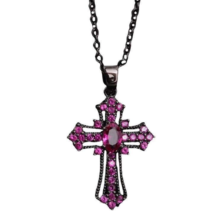 Faith Inspired Crosses Necklace Charm Pendant Made with Sturdy Alloy Adjustable Chain for Men and Women Daily Use