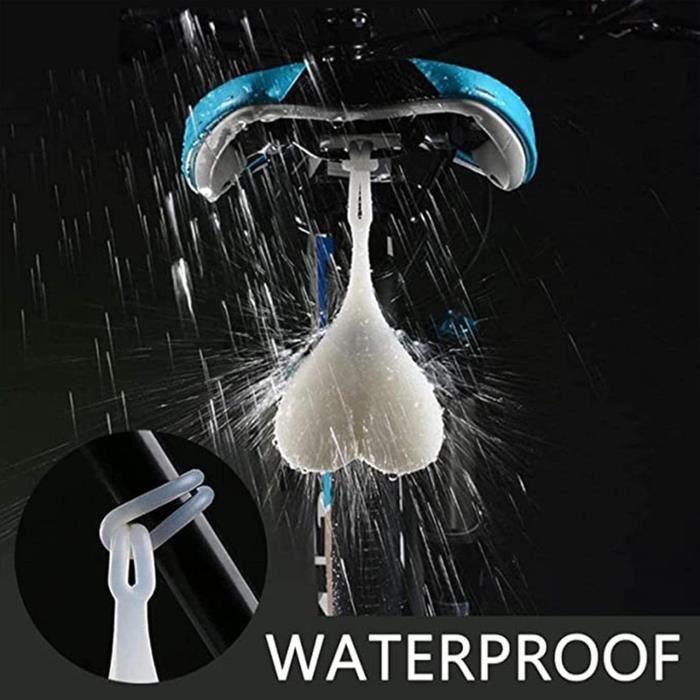 Phare Arrière de Vélo - Silicone - LED - Imperméable - 3 Modes - Installation Facile