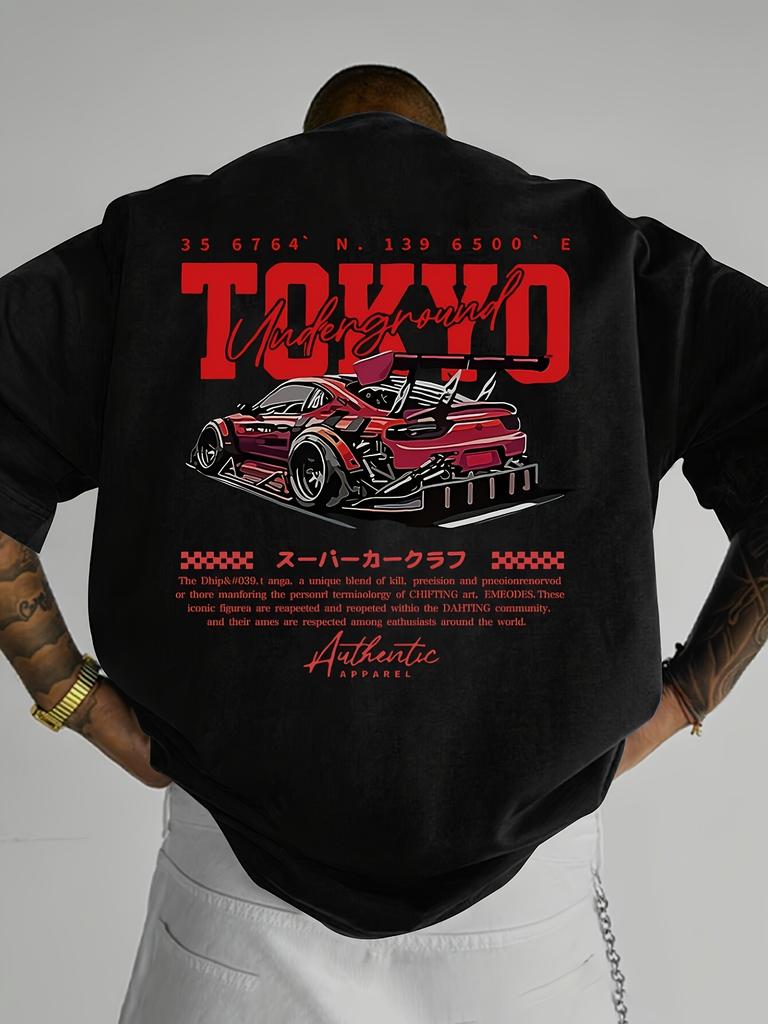 Stylish JDM Inspired Tee Featuring Widebody Car Graphic and Tokyo Bold Lettering 100 Cotton Unisexs Tshirt Summer Streetwear