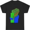 Pepe Green Candle Tee - Unisex Heavy Cotton T-Shirt with Fun Pepe The Frog Design